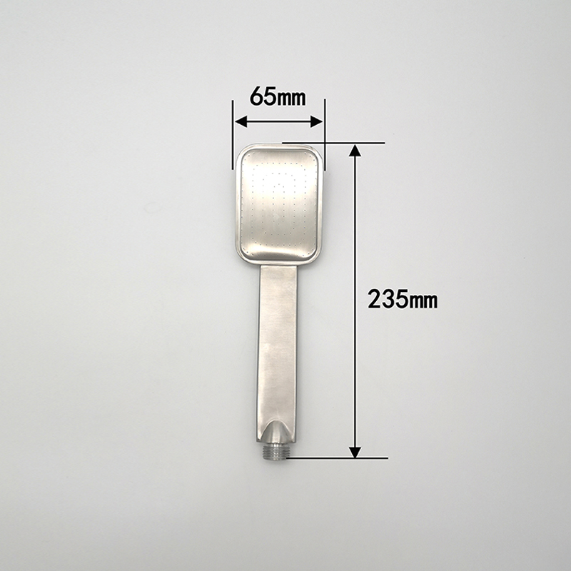 Poröse integrierte quadratische Handbrause mit gebürsteter Handbrause 6609